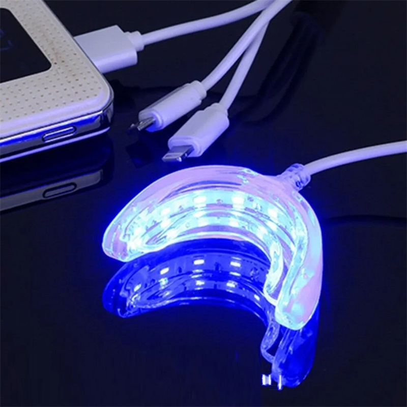 Teeth Whitening Mouth Guard - Teeth Whitening Accelerator Smart LED Blue