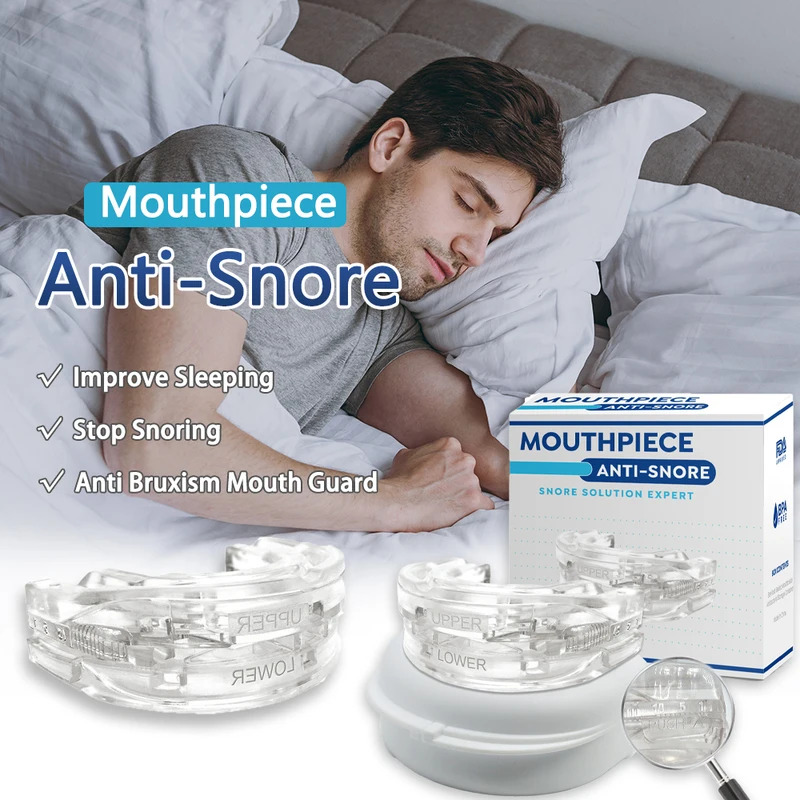 Silicone Anti-Snore Mouthpiece - Teeth Whitening Mouth Guard 评论和价格