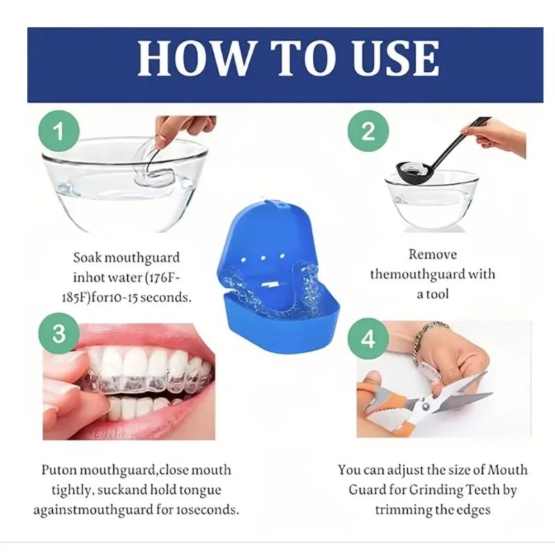4pcs/Box Mouth Guards for Clen - Teeth Whitening Mouth Guard 评论和价格