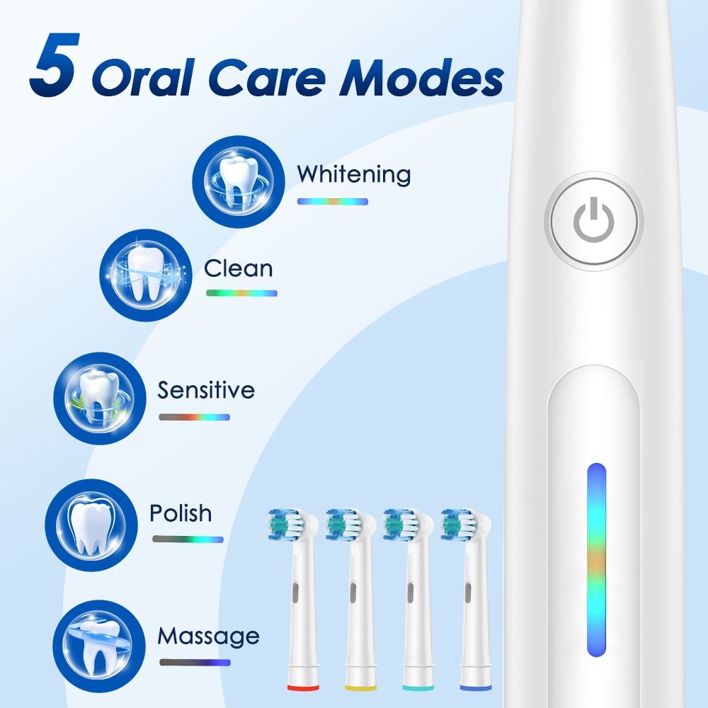 Electric Toothbrush Rotating 5 - Teeth Whitening Toothbrush 评论和价格