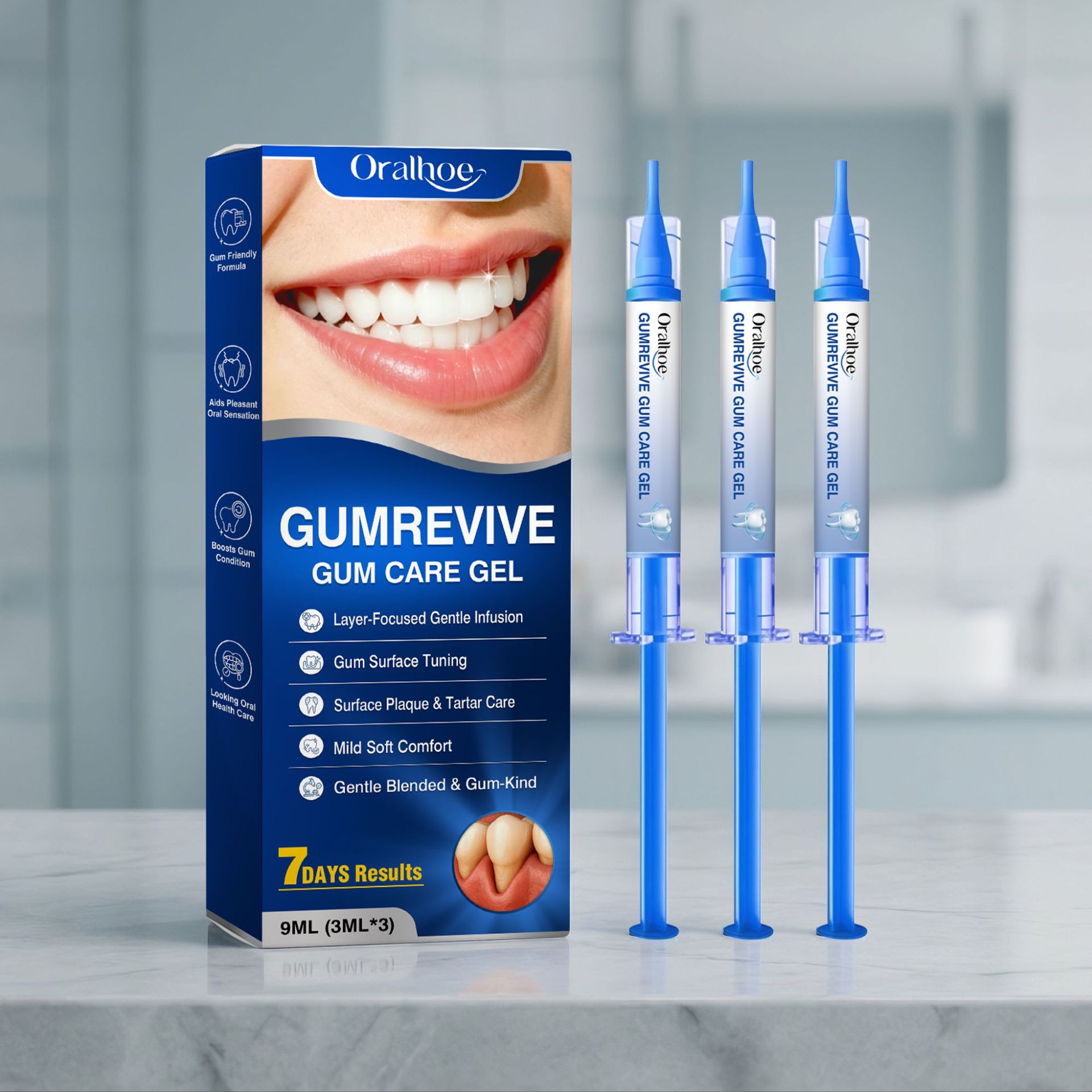 Oral Care Gel 3Pcs Gum Cleanin - Teeth Whitening Essence 评论和价格