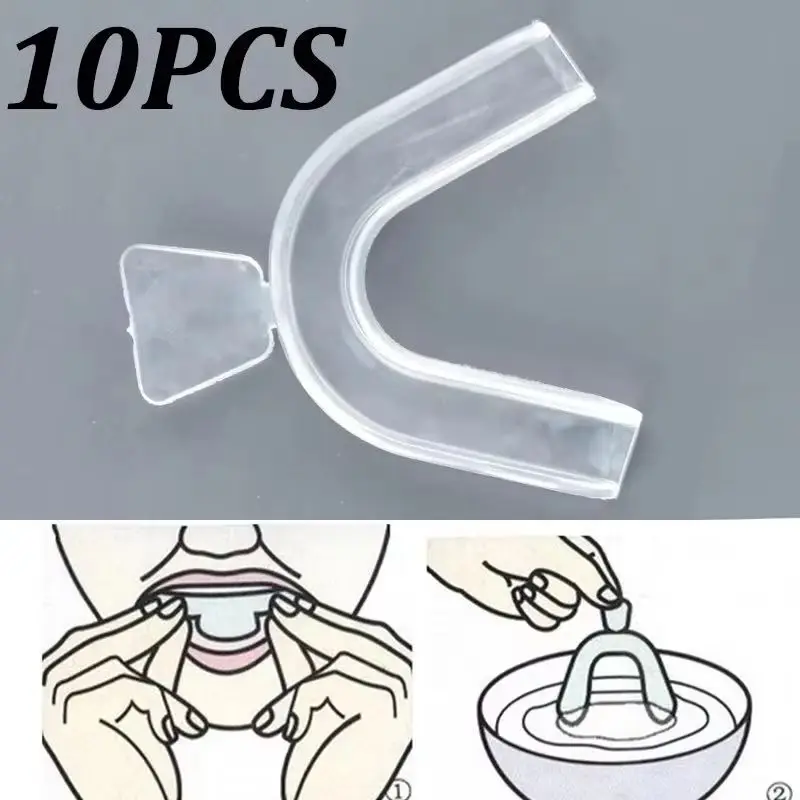 10Pcs Silicone Mouth Guard Tee - Teeth Whitening Mouth Guard 评论和价格